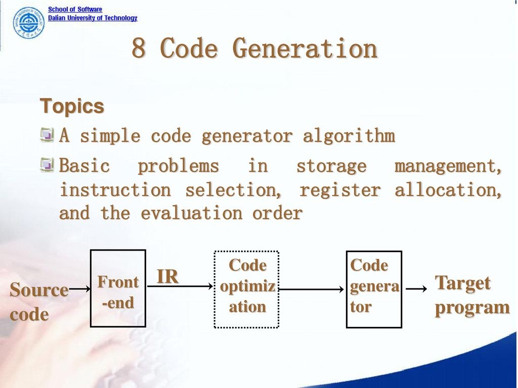 Picture of: Code Generation Topics A simple code generator algorithm – ppt